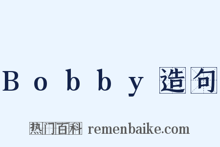 Bobby造句是什么意思的图片